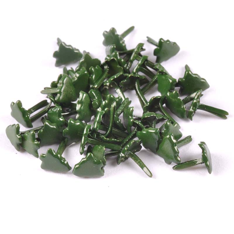 Embellishments For Scrapbooking - 50pcs Mini Christmas Tree Brads Scrapbooking