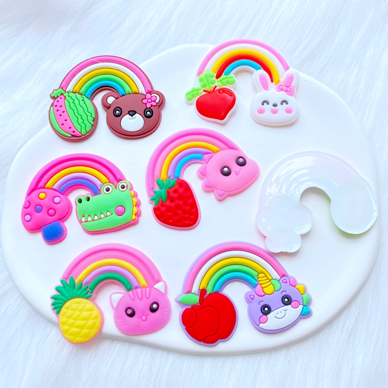 10Pcs New Cute Fruit Animal Ra - Embellishment Glue Craft review and price