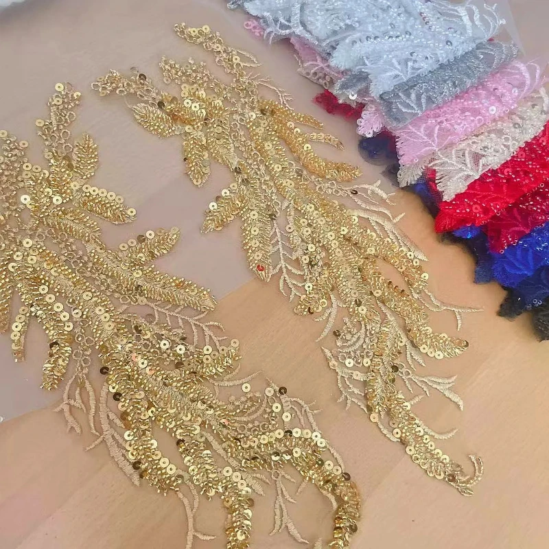 Beaded Sequins 3D Decals Mirro - Applique Patch Flower review and price