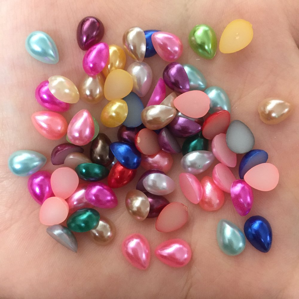 200PCS Resin Cute Drop Pearl B - Embellishment Glue Craft review and price