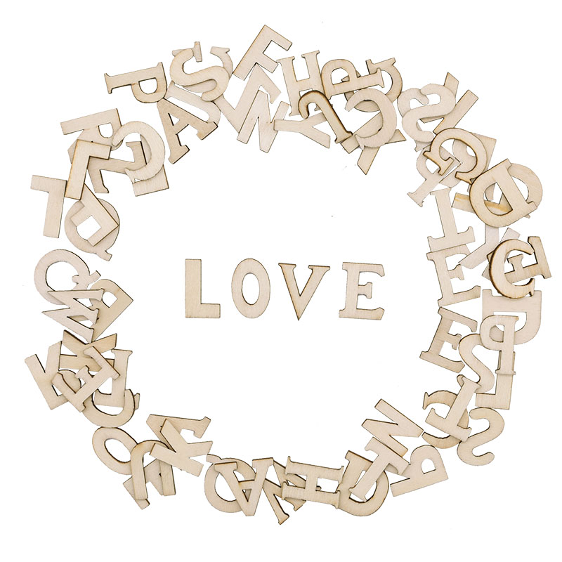100pcs Letters Wooden Alphabet - Embellishments For Scrapbooking review and price
