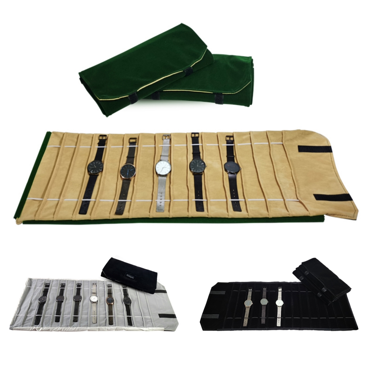 Velvet Watch Roll Bag Jewelry  - Velvet Ribbon Roll review and price