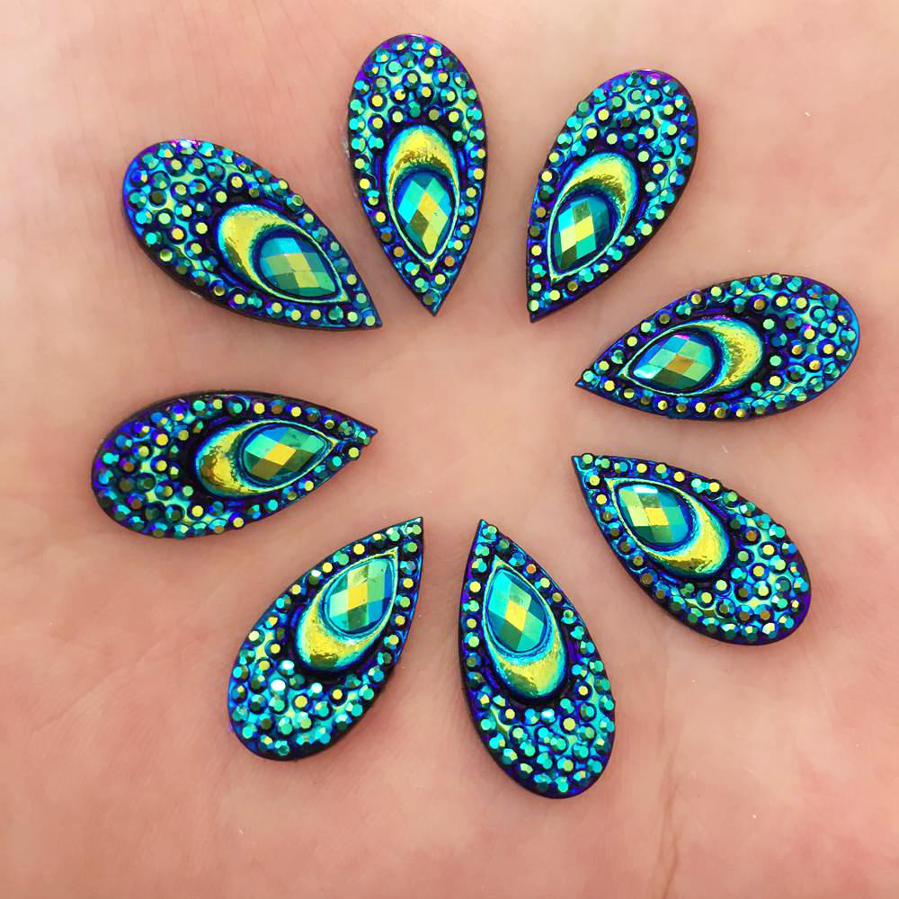40PCS Resin 10*20mm Teardrop P - Embellishment Glue Craft review and price