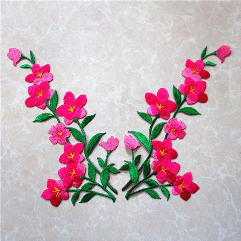 1/2pcs Nice Blue Flower Patch  - Applique Patch Flower review and price