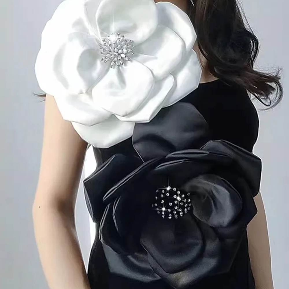 NEW 29cm 3D Big Flower Lace Pa - Applique Patch Flower review and price