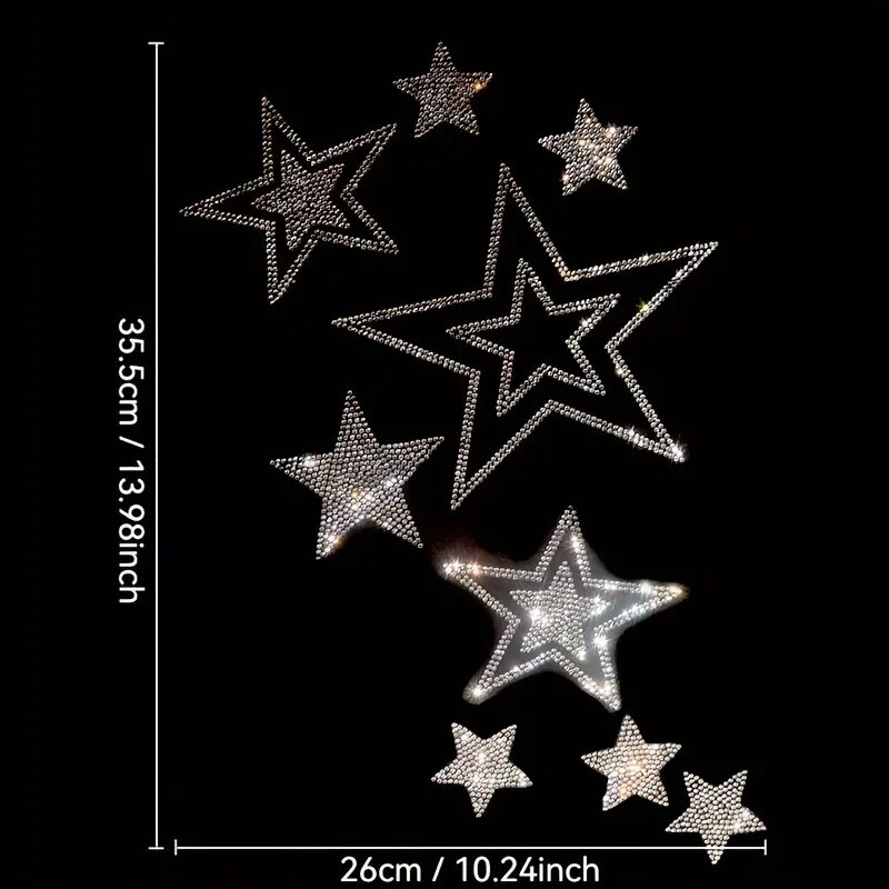 Shimmering rhinestone Hot stam - Hotfix Rhinestone Sheet review and price