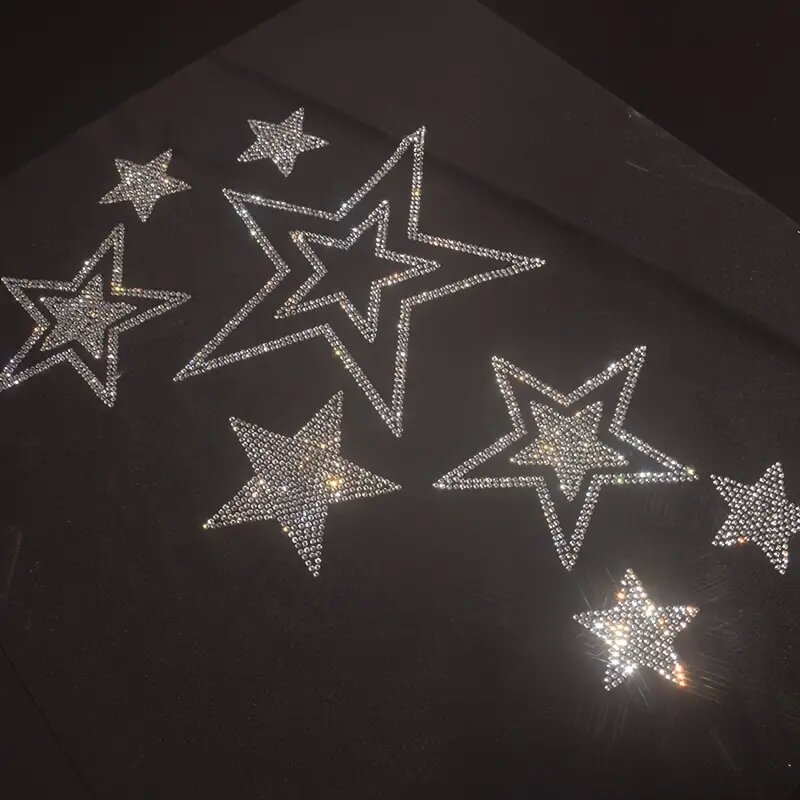 Shimmering rhinestone Hot stam - Hotfix Rhinestone Sheet review and price