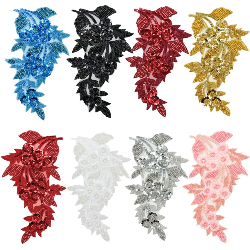 Fashion 3D Sequin Flower Patch - Applique Patch Flower review and price