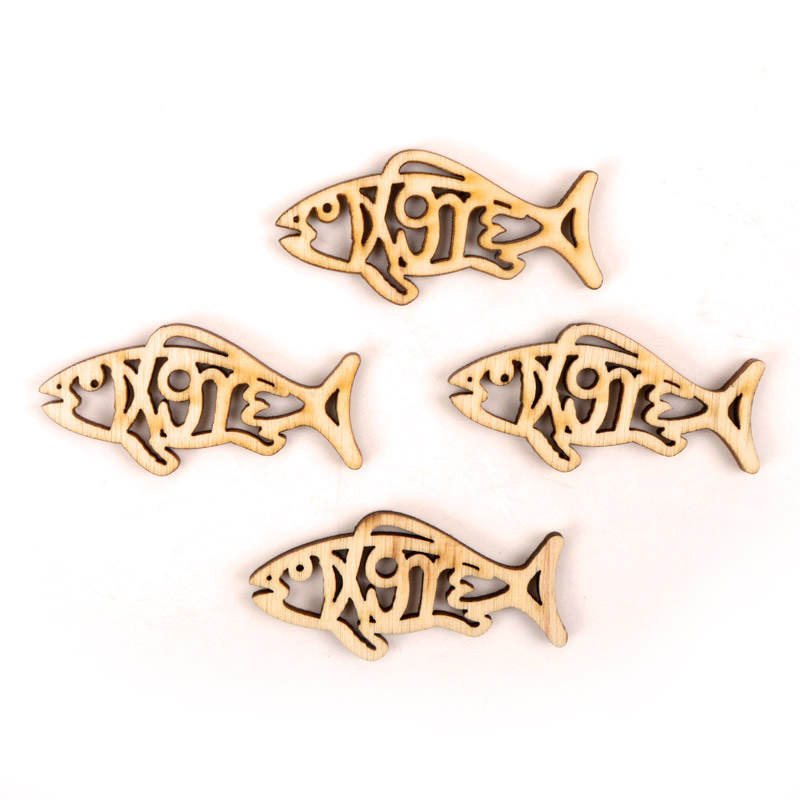 Wooden Cute Fish Shape Arts Pa - Embellishments For Scrapbooking review and price