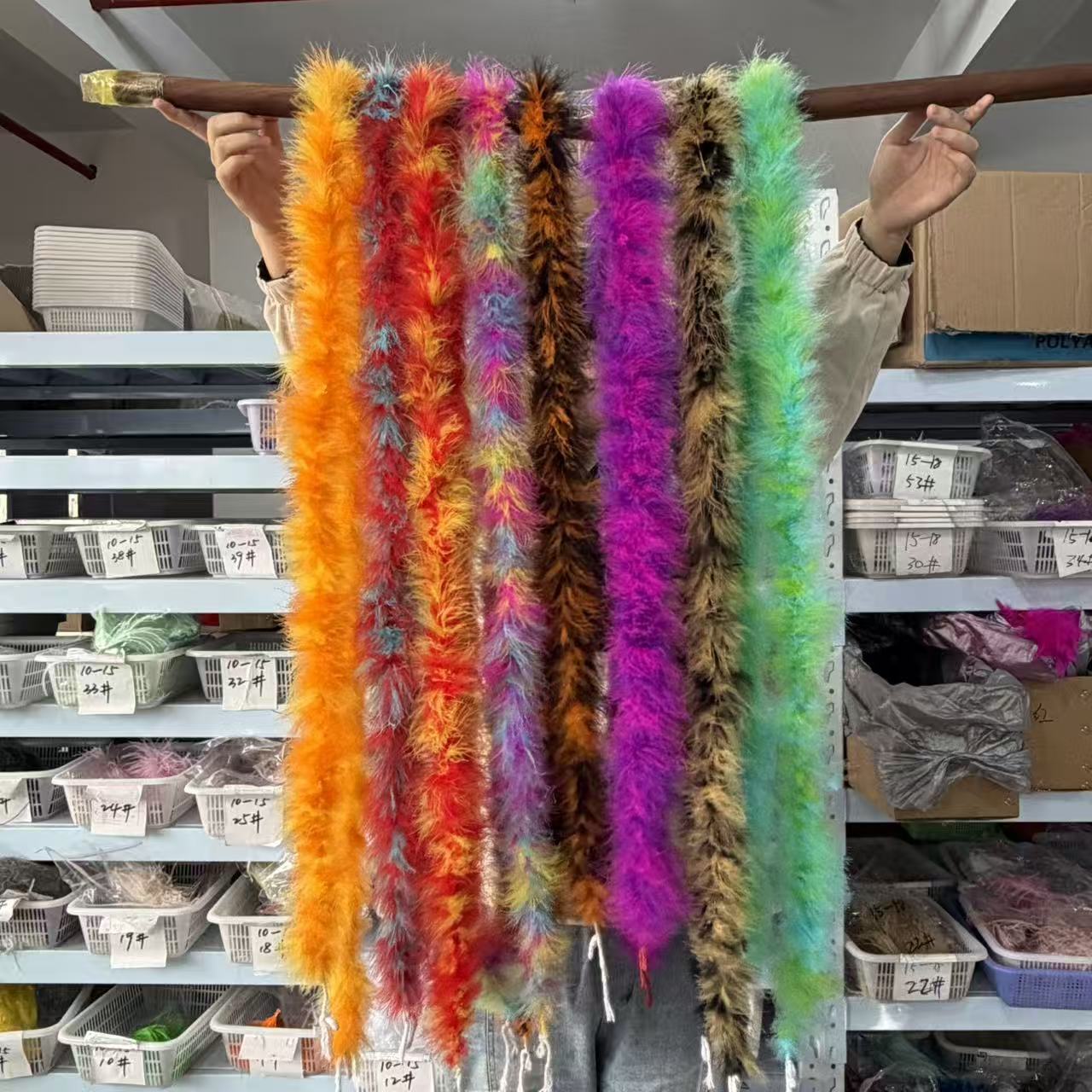 Multicolored 2Meters Marabou F - Feather Trim Marabou review and price