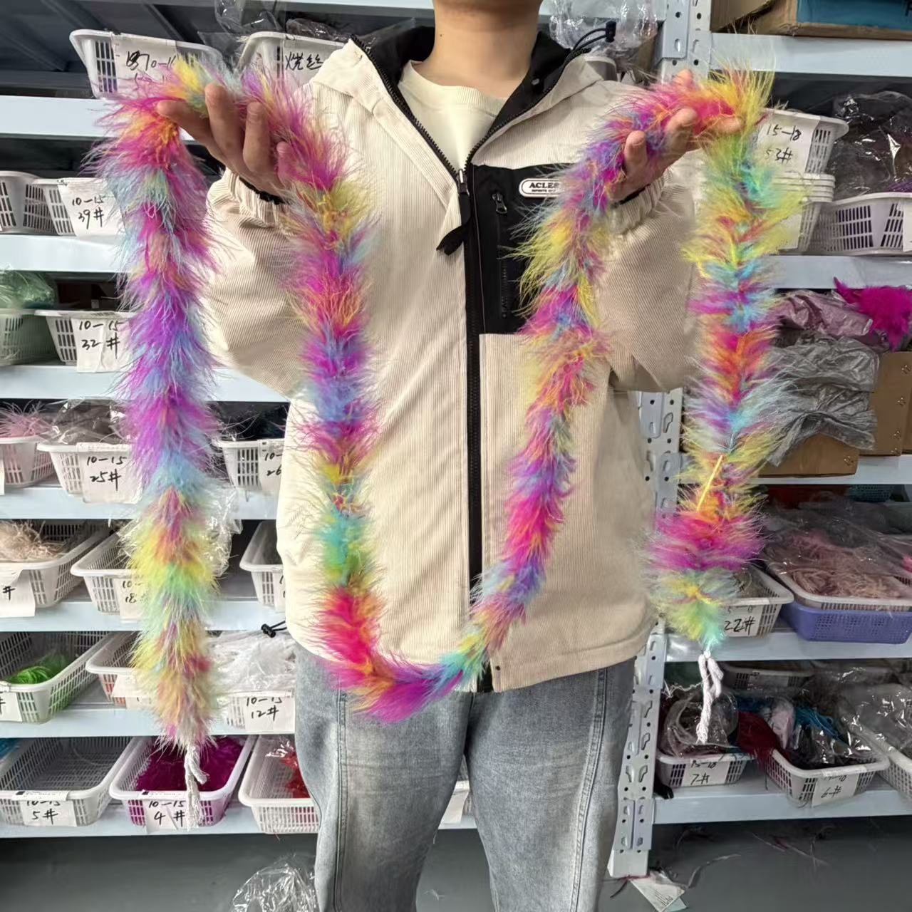 Multicolored 2Meters Marabou F - Feather Trim Marabou review and price
