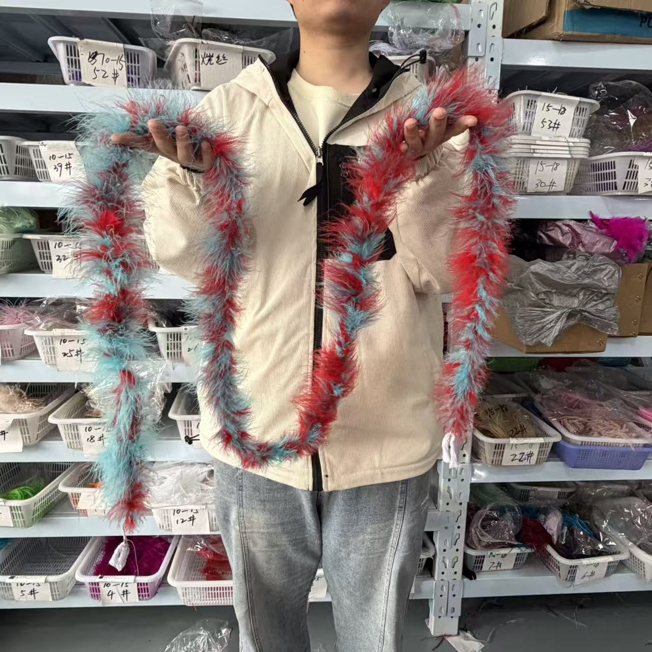 Multicolored 2Meters Marabou F - Feather Trim Marabou review and price