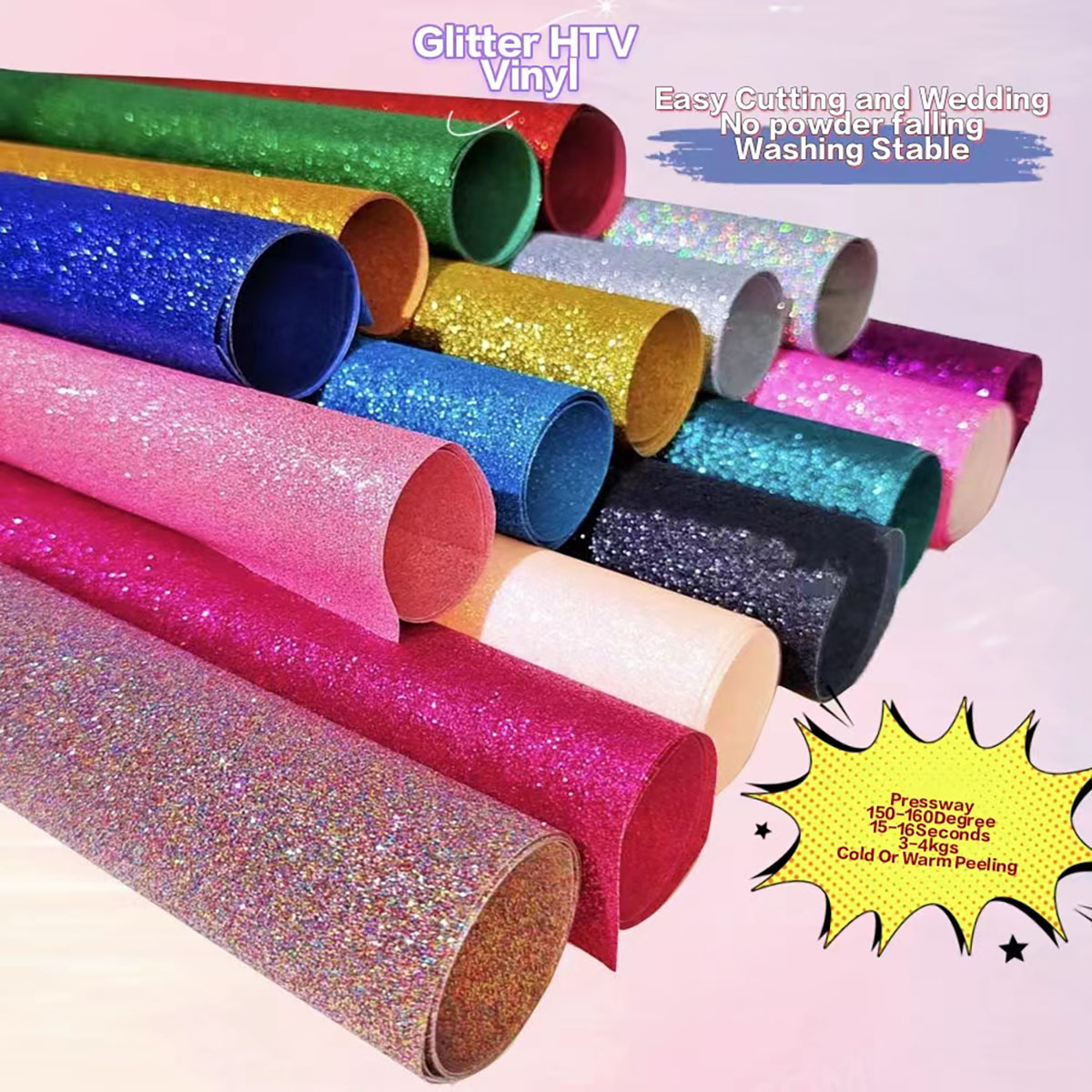 CHEONET HTV --- Glitter Heat T - Glitter Vinyl Roll review and price