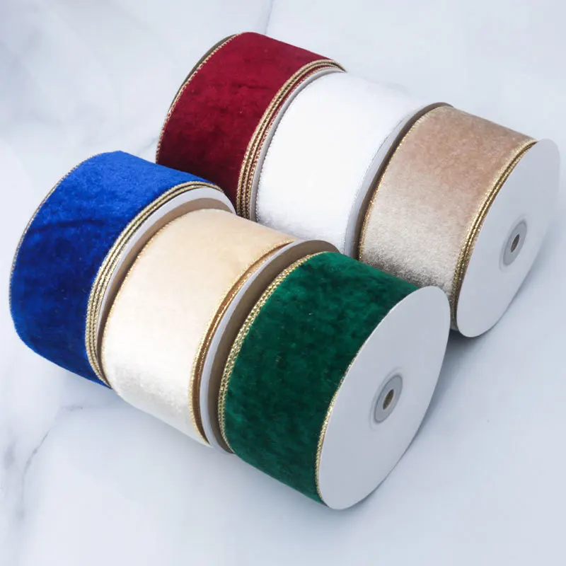 50MM Wired Edge Reversible Vel - Velvet Ribbon Roll review and price
