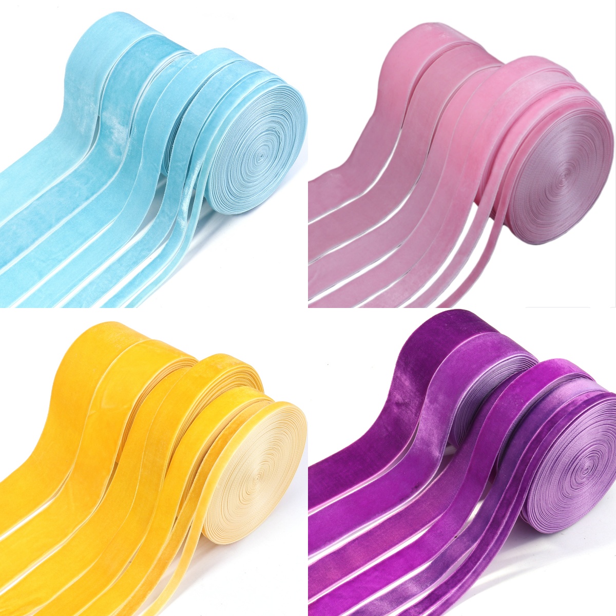 5-10yards/roll Velvet Ribbons  - Velvet Ribbon Roll review and price