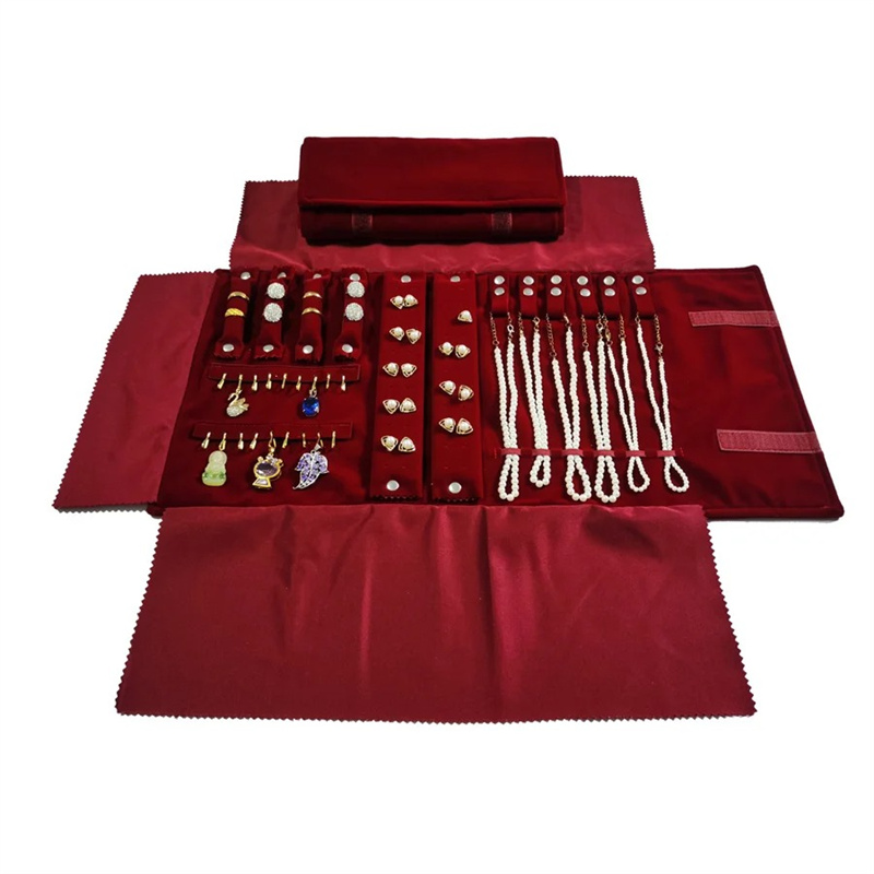 Burgundy Velvet Jewelry Roll-U - Velvet Ribbon Roll review and price