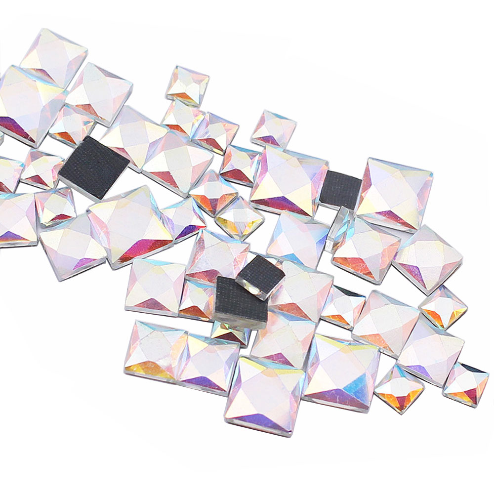 5mm 8mm 10mm Rhinestones Squar - Hotfix Rhinestone Sheet review and price