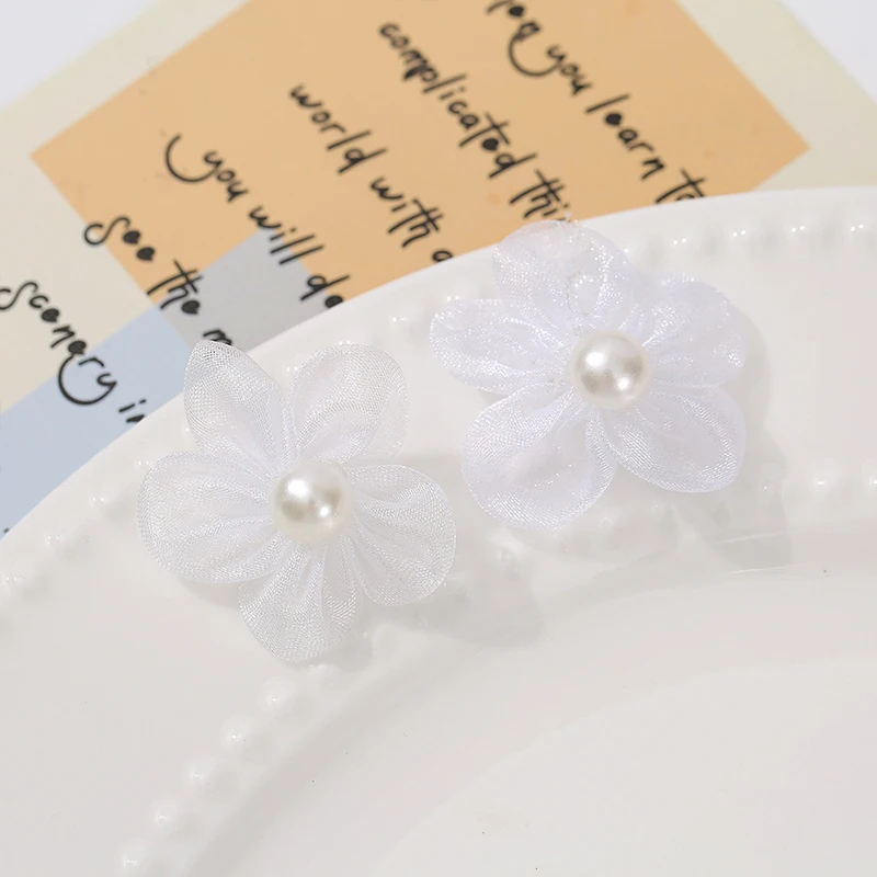 100PCS Pearl Yarn Flower Appli - Applique Patch Flower review and price