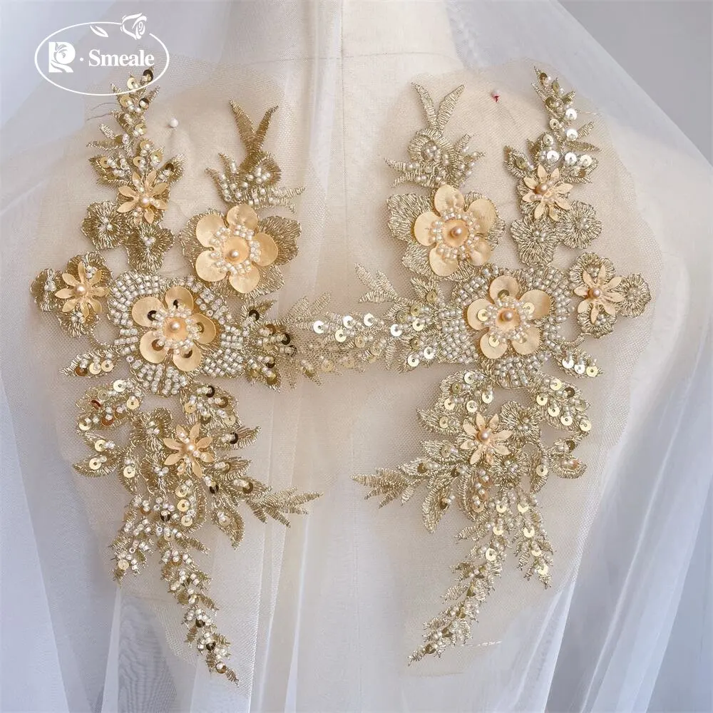2PCS/1Pair New 12 Colors Sequi - Applique Patch Flower review and price