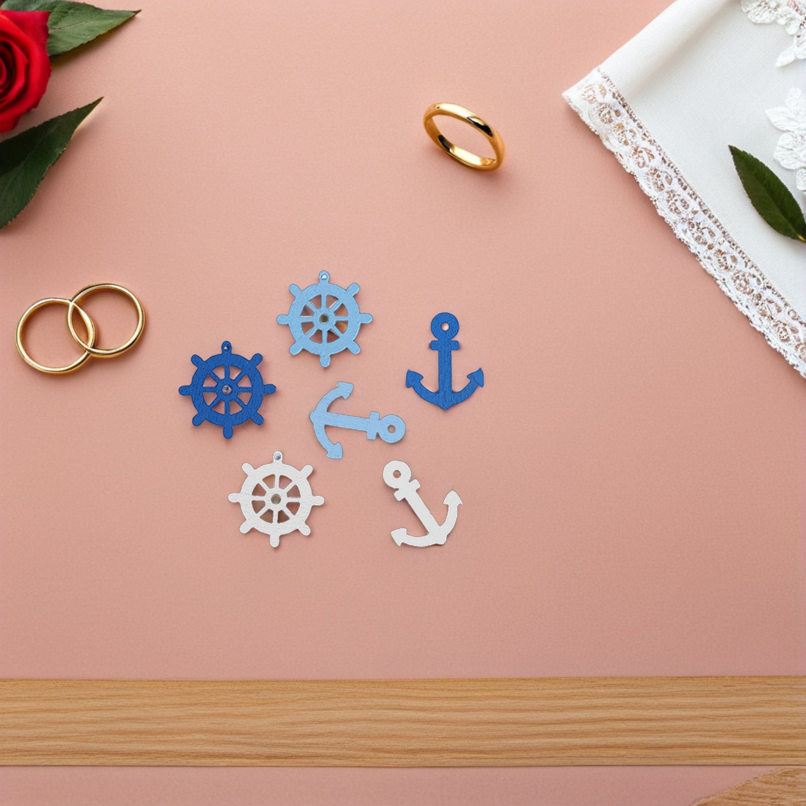 100 Pcs Wooden Anchor Mini Pen - Embellishments For Scrapbooking review and price