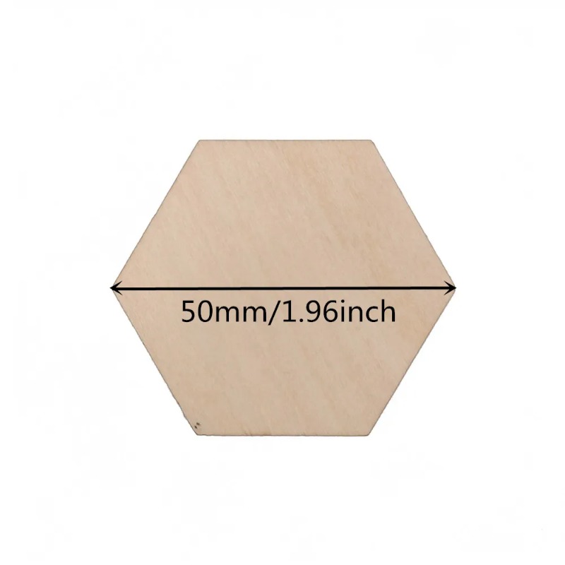 10-120mm Wooden Hexagon Blank  - Embellish Craft review and price