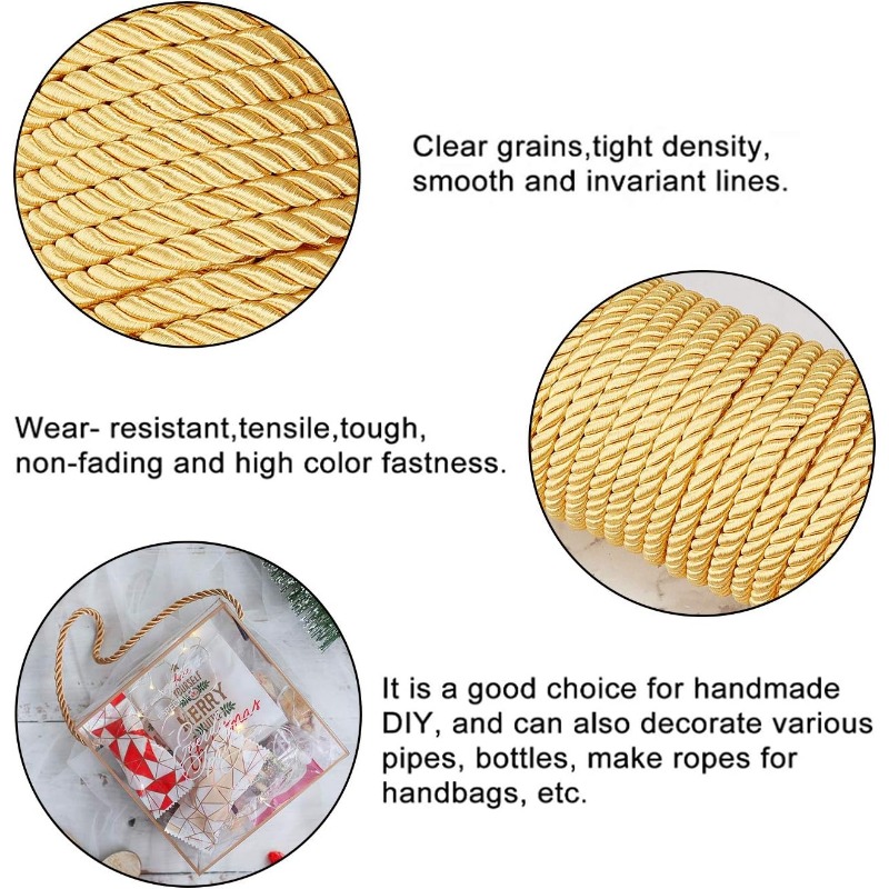 1Roll 8mm 20 Yards Twisted Cor - Cord Trim Twisted review and price