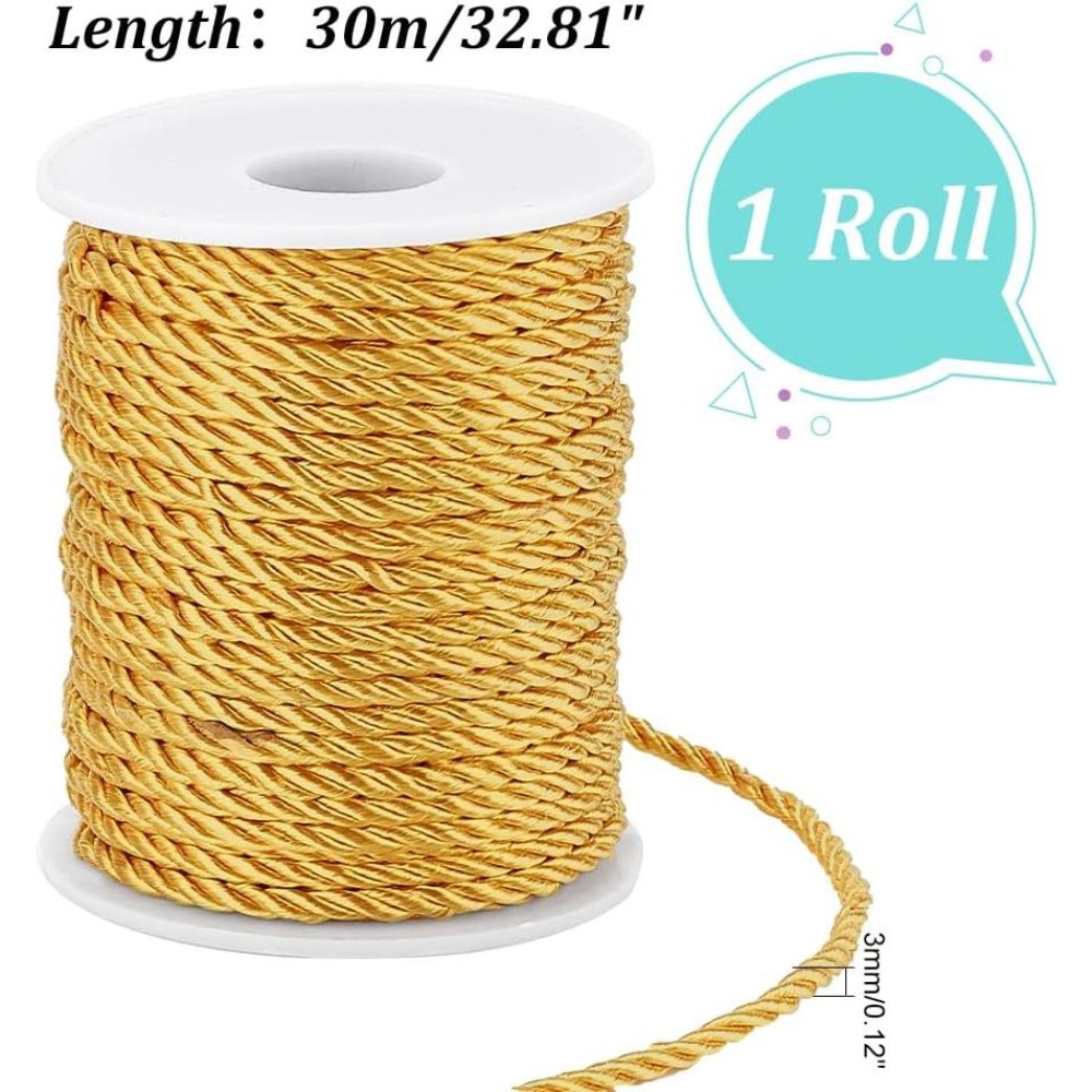 1 Roll 32 Yards Twisted Cord T - Cord Trim Twisted review and price