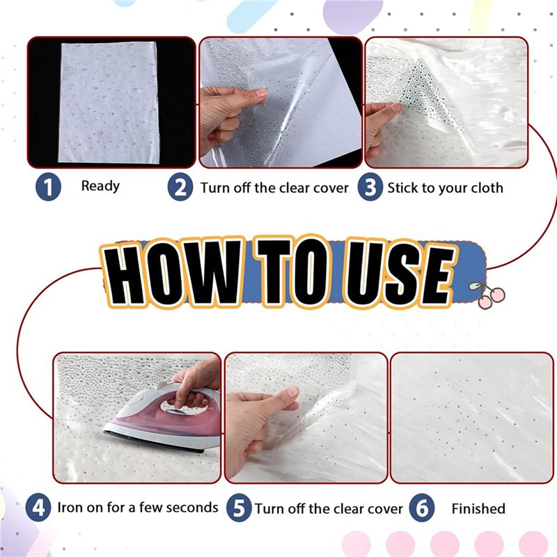 18 Sheets Iron On Rhinestone T - Hotfix Rhinestone Sheet review and price