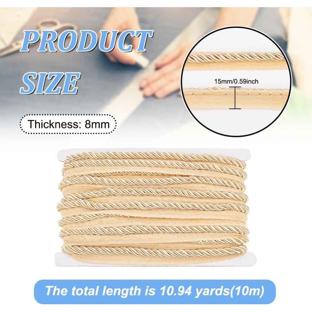 11 Yards Twisted Lip Cord Trim - Cord Trim Twisted review and price