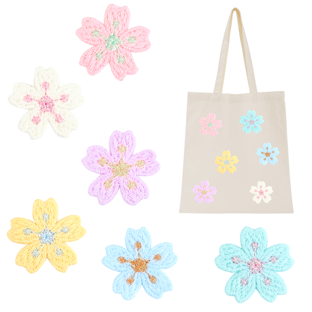 20pcs/lot Colorful 2.4cm Embro - Applique Patch Flower review and price
