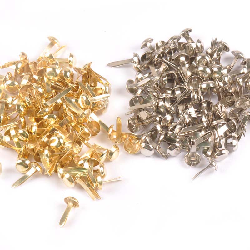 100Pcs Mix Round Brads Silver/ - Embellishments For Scrapbooking review and price
