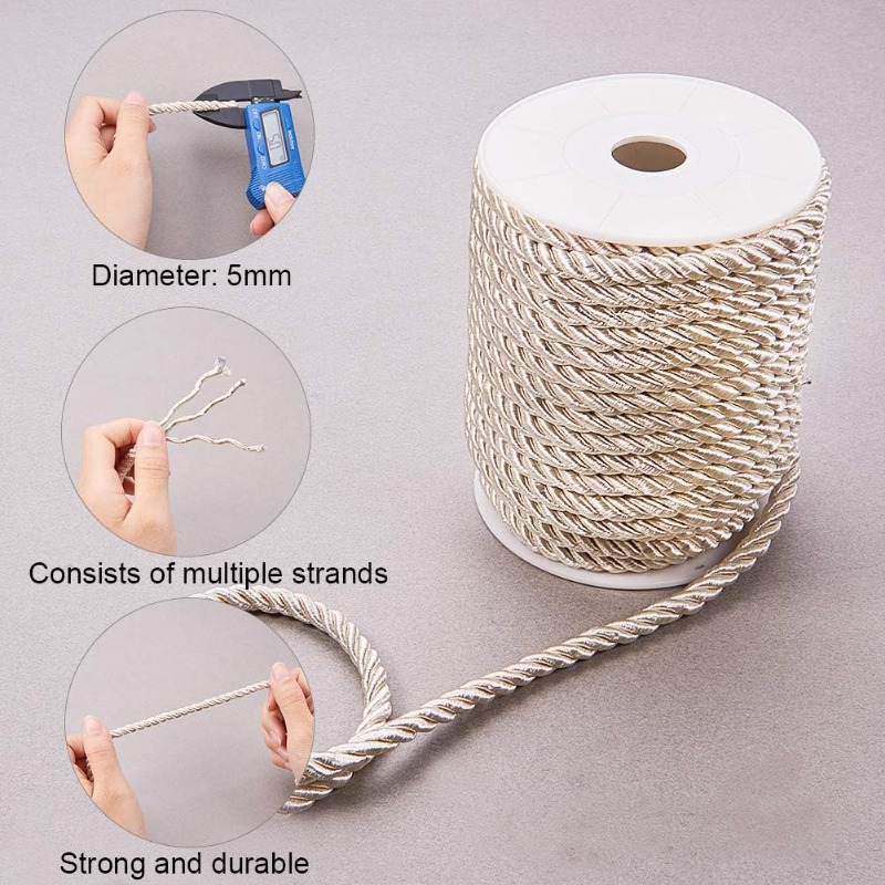 About 50 Feet Craft Nylon Rope - Cord Trim Twisted review and price